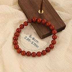 Crystal Vibe Red jasper Crystal Bracelet for