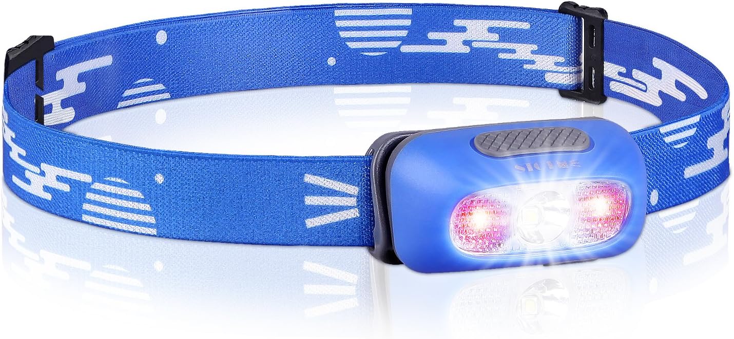 Head Torch, IPX6 Waterproof Headlights Led, Rechargeable Headlamp with