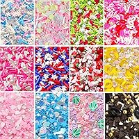 EHOPE Fake Sprinkles Polymer Clay Slices - 50g Moon & Stars For Nail Art, DIY Crafts, Fake Cake Decor