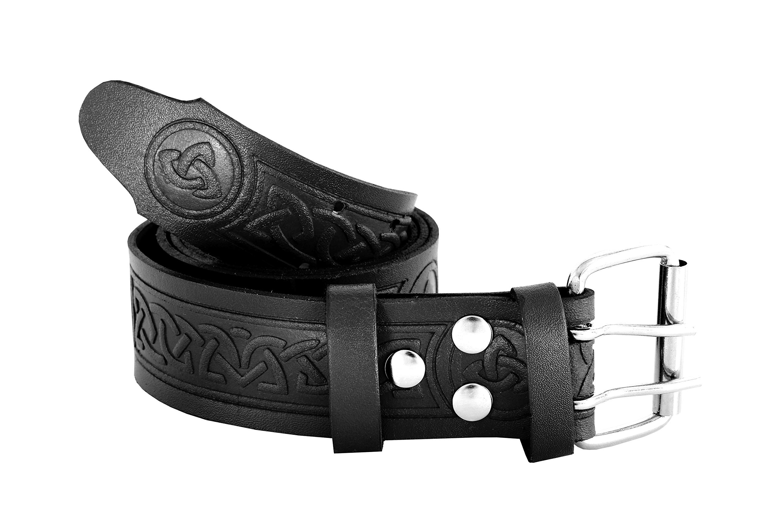 width 2 inches adjsuable waist size from 30 inches till 46 inches buckle type double pins belt type double holes