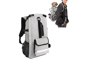 MOYSOON Dog Backpack for Small & Medium Dogs – 4-Layer Safety Pet Carrier with Thick Shoulder Straps, Detachable Waist Bag, Breathable Mesh & Storage Pockets for Travel & Hiking