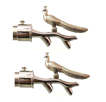 Wskart Stainless Steel Curtain Bracket Peacock Silver