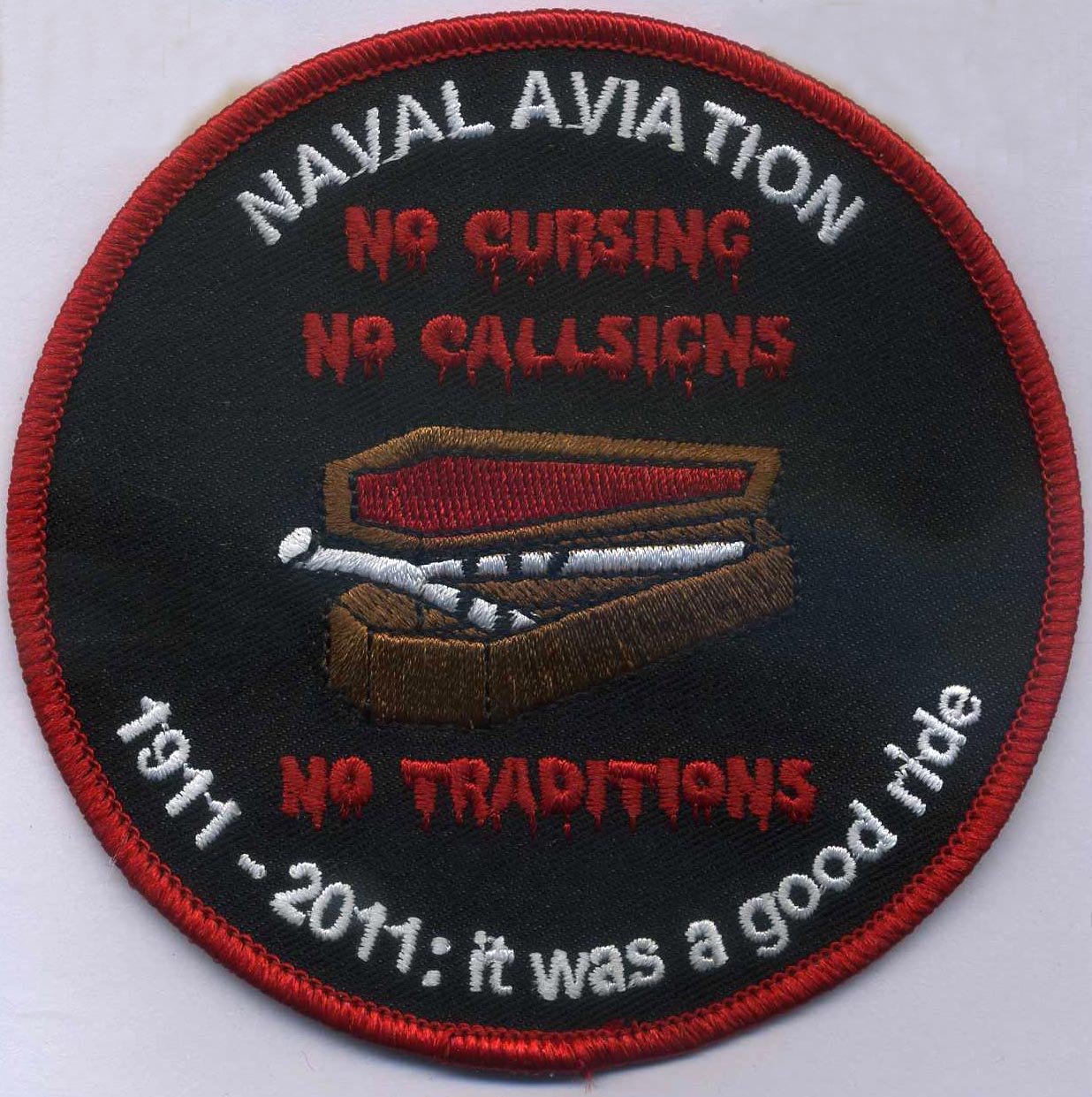 U.S. Military Embroidered Patch - Naval Aviation Patch - NO CURSING