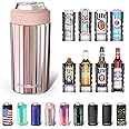 Frost Buddy Universal Buddy Can Cooler - Fits All - For Regular 12 & 16 oz or Slim-Size Bottles - Insulated Double-Walled Stainless Steel (Mademoiselle)