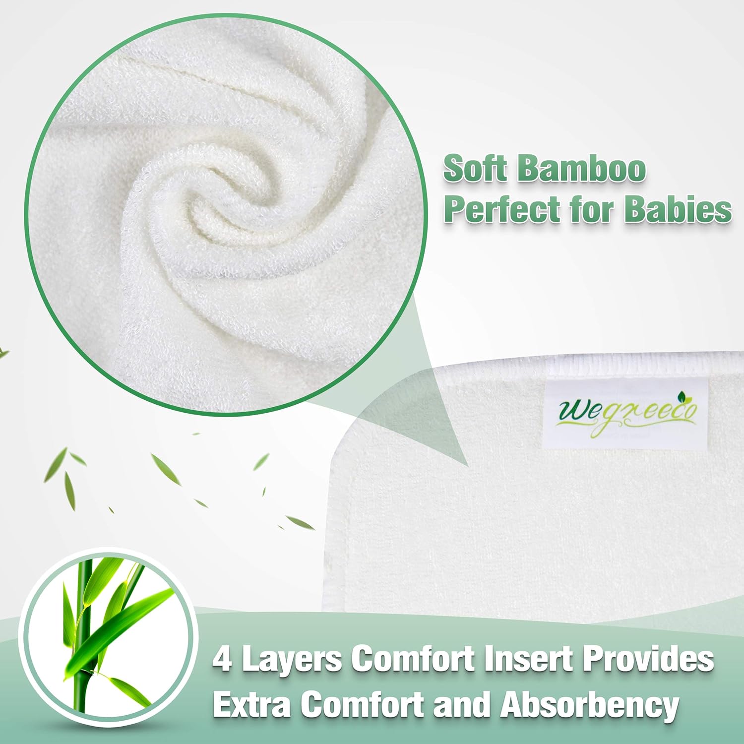 wegreeco washable reusable baby cloth pocket diapers