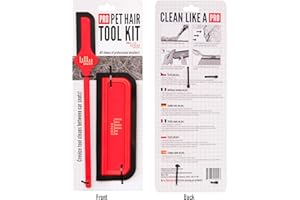 Lilly Brush Pro Pet Hair Tool Kit | Pet Hair Remover for Couch, Car Carpet, Car Seat, Auto Interior Detailing Kit, Cat and Dog Hair Remover Tool, Cat Fur Remover, Deep Cleaning Tools