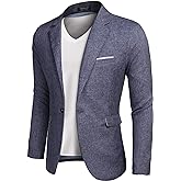 COOFANDY Men's Blazer Casual Sport Coats Slim Fit One Button Suit Jacket Lightweight Sports Jacket