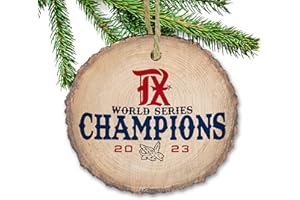 SOCIAL STATIONERY Rangers 2023 World Series Christmas Ornament, Texas Champions Team Roster Ornament, TX Rangers Wins, MLB gift souvenir, Baseball game (City Connect)