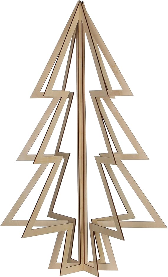 Albero Di Natale In Legno Amazon.Luca Lighting Albero Di Natale 3d In Legno Amazon It Illuminazione