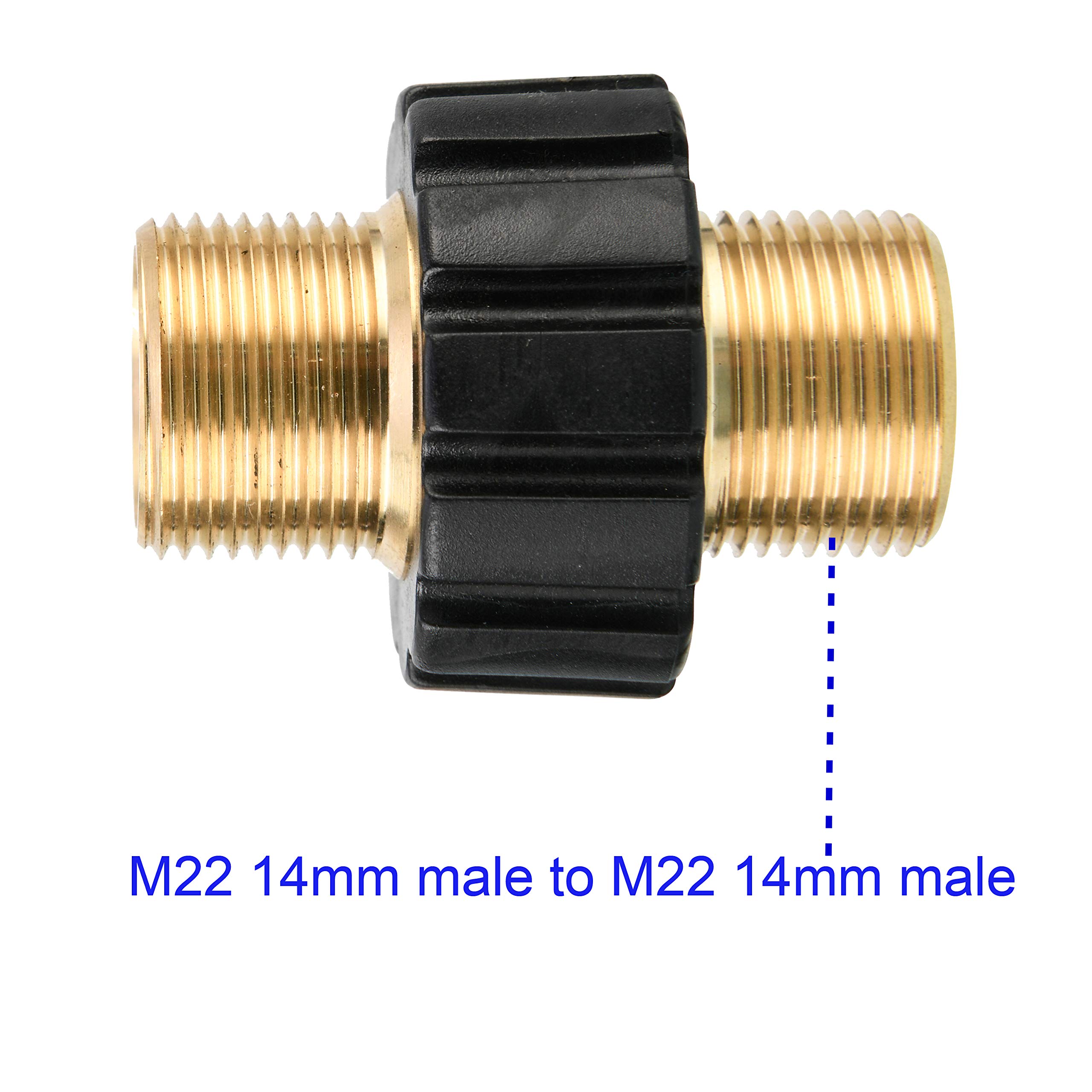 Tool Daily Pressure Washer Adapter Set, M22 to 3/8 Inch Quick Connect, 3/4 Inch to Quick Disconnect, Male M22 Hose Adapter, 9 Pack