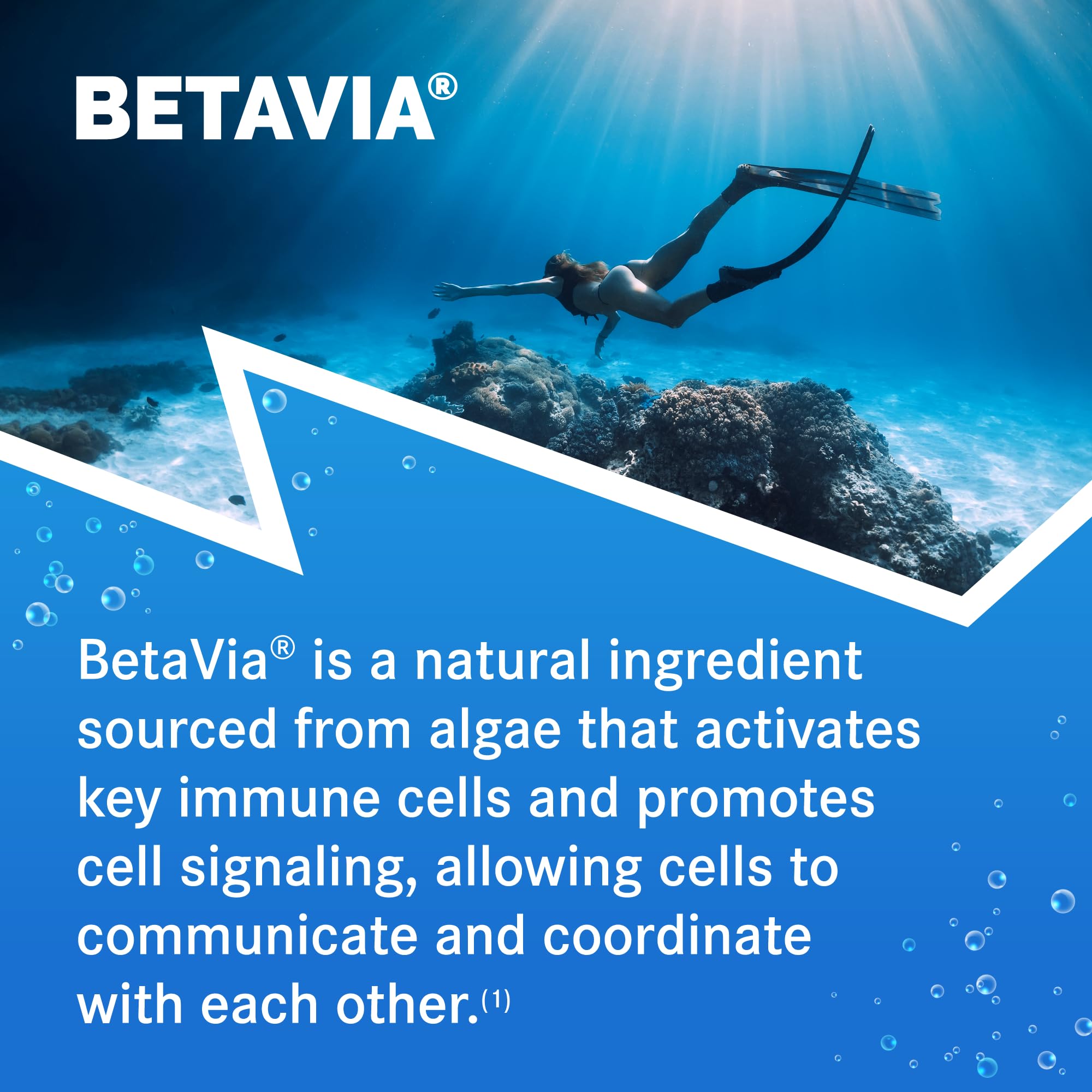 Emergen-C Immune+ Triple Action Immune Support Powder, BetaVia (R), 1000mg Vitamin C, B Vitamins, Vitamin D and Antioxidants, Super Orange, Back to School Essentials – 50 Count