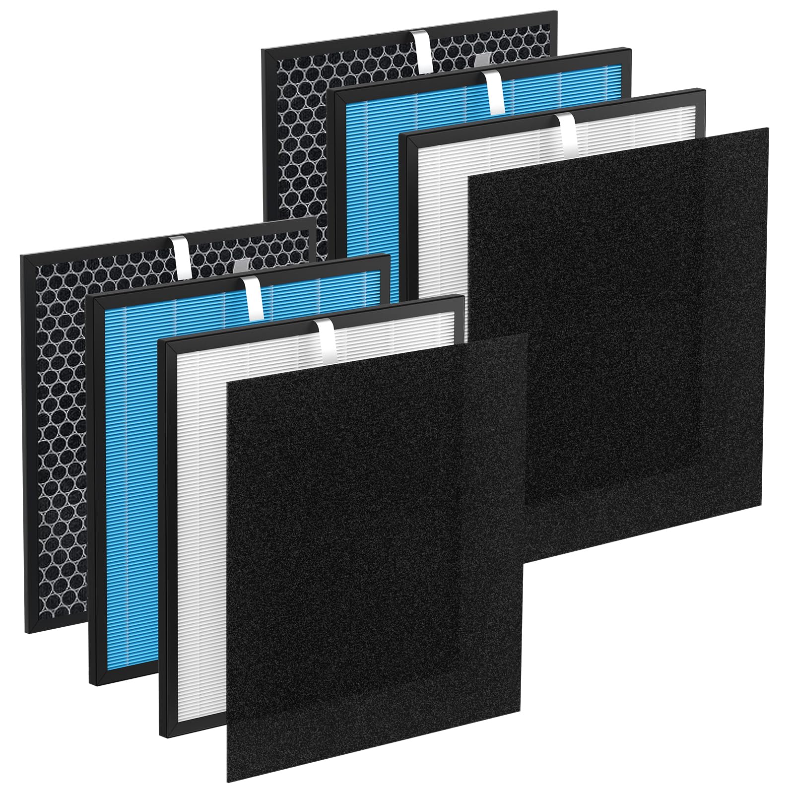 Photo 1 of 2-Set AirMax Filter Replacement Kit Compatible with Okaysou Airmax 10L Pro and Aiibot-A300 Air Purifiers, High-Efficiency 5-Stage Air Purifier Filter