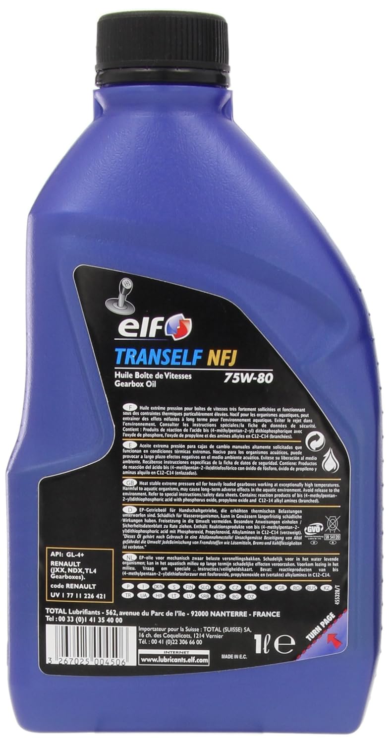 Amazon.com: Genuine Nissan Fluid 999MP-MTF20P Tranself NFJ 75W-80 Transfer  Case Fluid - 1 Quart: Automotive
