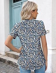 Kistore Short Sleeve Tops for Women Summer Crew