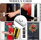 Fuitke Universal Wired Doorbell Button 240V 0.5A 2 Wire White 5.5cm view 5