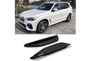 OPTIMAL CO Glossy Black Side Fender Air Vent Grille Compatible with BMW X5 G05 2019 2020 2021 2022 2023 Performance Style Duct Grill Insert