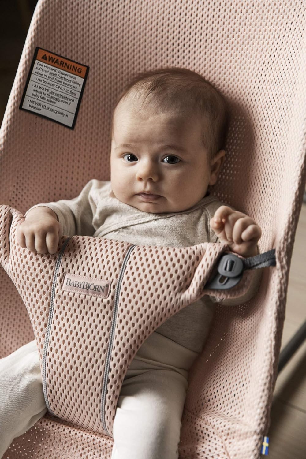 baby bjorn bouncer pink mesh