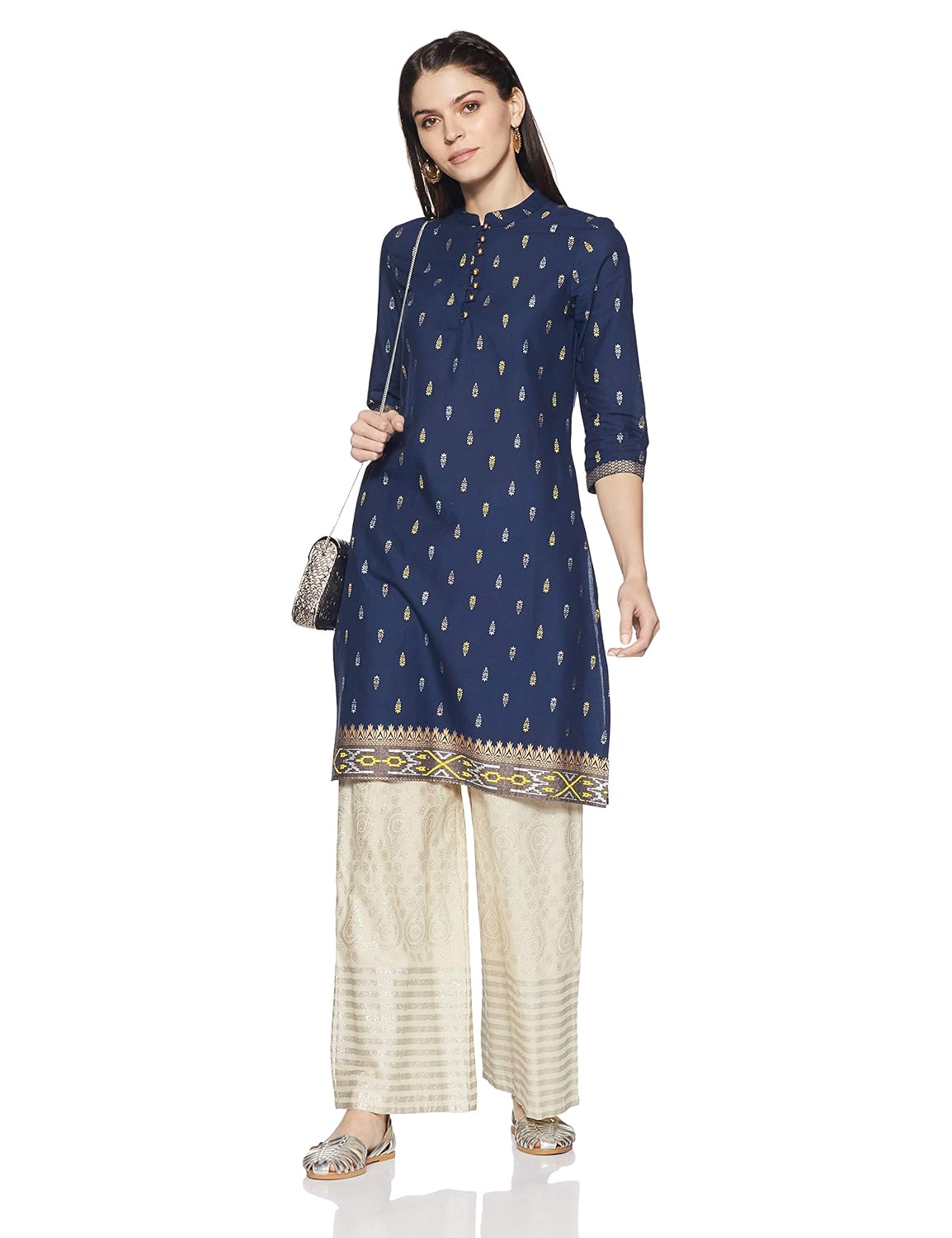 amazon brand - myx women's straight kurta