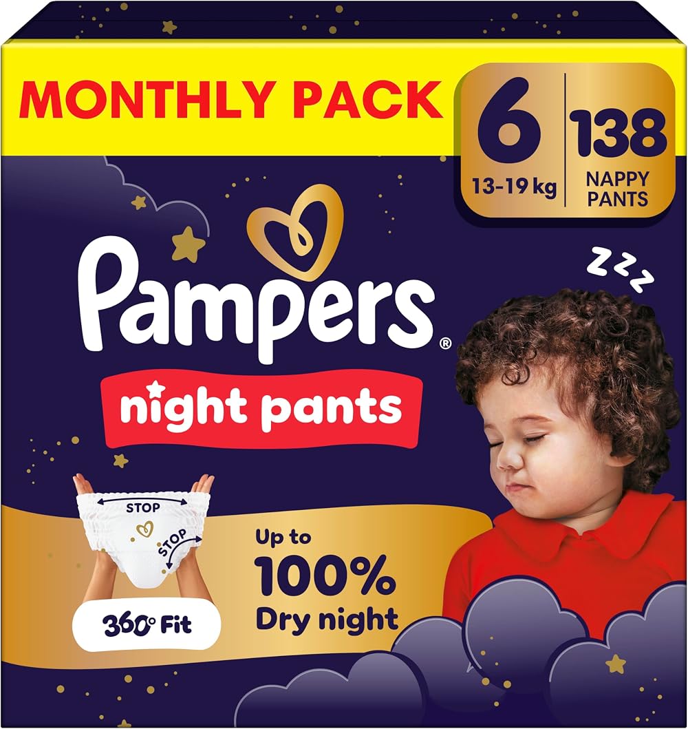 Pampers Night Pants Size 5 Nappy Pants Overnight Protection