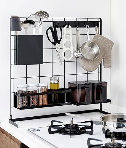 Yamazaki Home Accessory Enclosed Spice Rack, Floating Shelf for