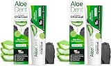 Aloe Dent Charcoal Toothpaste Fluoride Free 100 ml Pack of 2 view 1