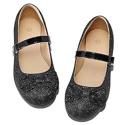 K KomForme Girl's Ballet Flats Non-Slip Soft Mary