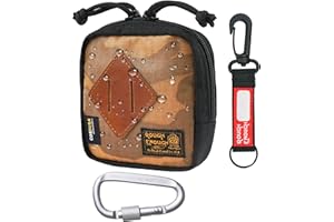 RE ROUGH ENOUGH Rough Enough EDC Belt Pouch Small Tactical Belt Bag Card Holder Wallet for Men with Zipper Outdoor Travel Gear Desert Camo Cordura Waterproof