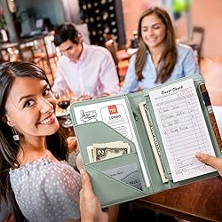 CoBak Server Book - Waitress Book Organizer with