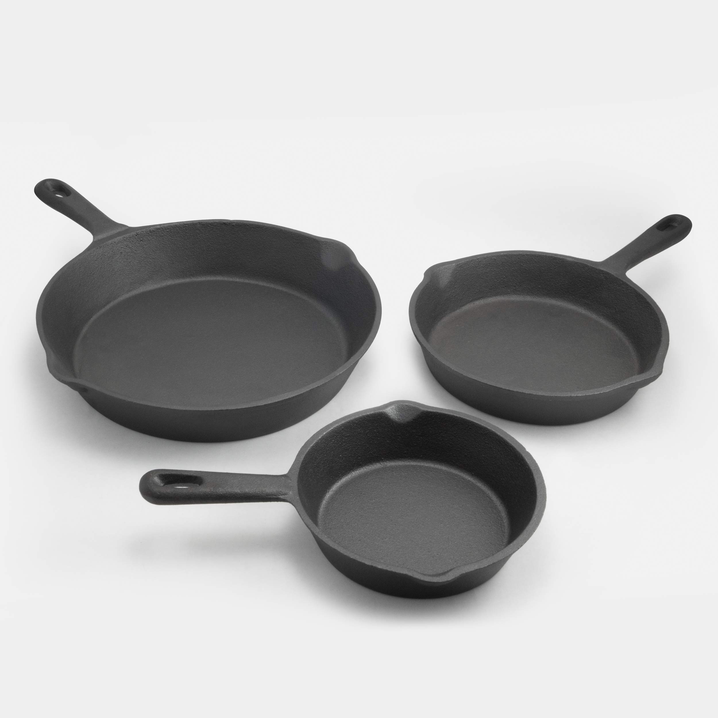 Photo 1 of 3 Pc Cast Iron Skillet Set