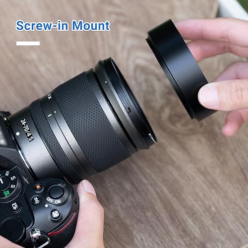 58mm Metal Wide Angle Screw-In Lens Hood – Compatible With 58mm Thread Lenses 1 thumbnail image
