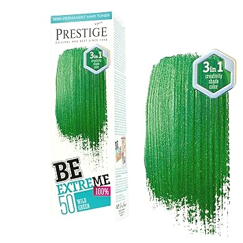 Be Extreme Semi Permanent Hair Toner Color Wild Green 50 No