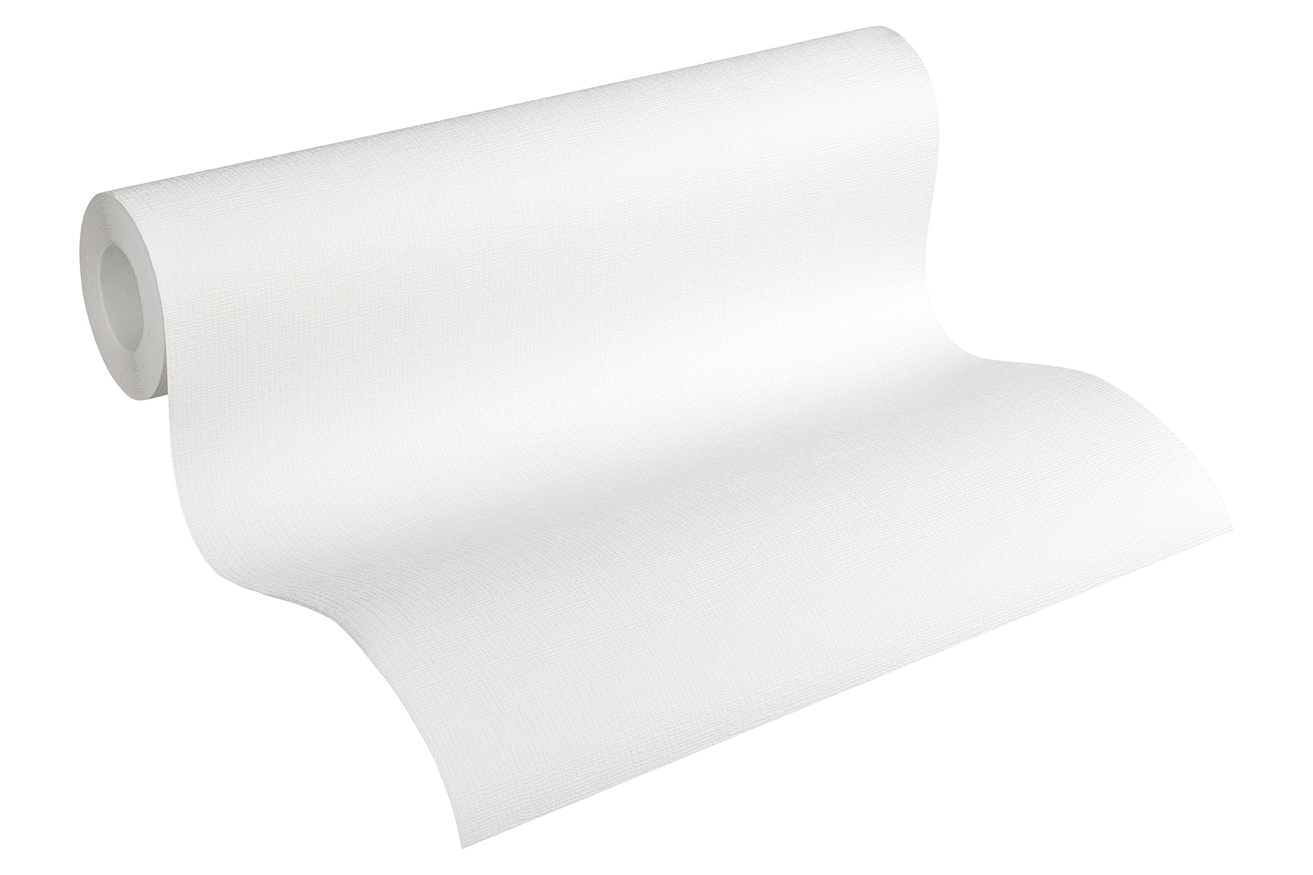 A.S. Création Meisterplaster 336910 3369-10 Non-Woven Wallpaper Alternative to Woodchip 15 m x 0.53 m White Made in Germany