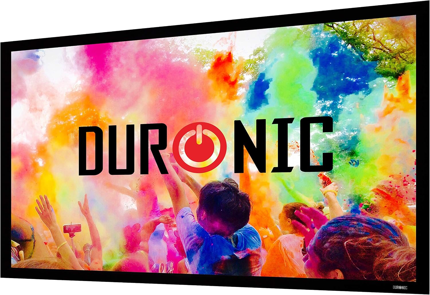 Duronic Projector Screen FFPS100 Wall Mountable HD Projection Screens, 100” Fixed Frame Movie Screen