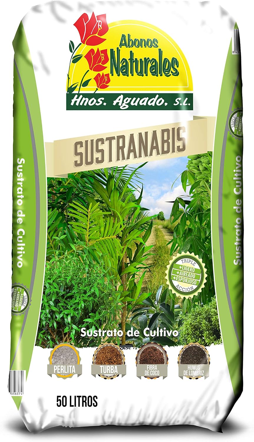 ABONOS NATURALES HNOS. AGUADO S.L. SUSTRANABIS 50L: Amazon.es: Jardín