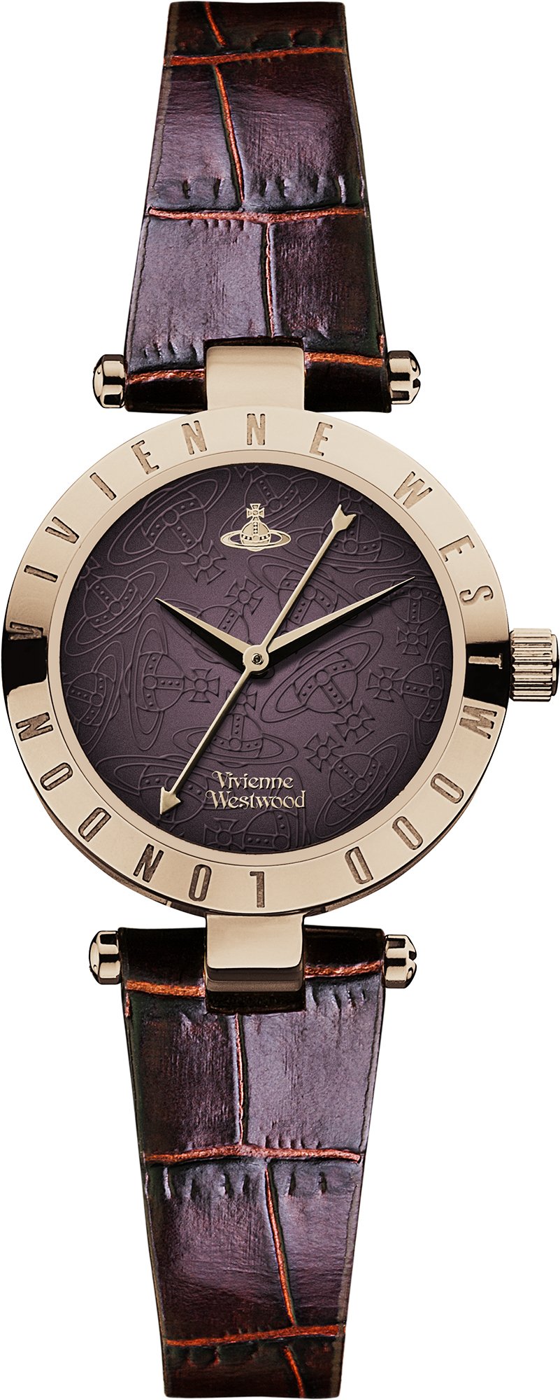 Vivienne Westwood Westbourne Ii Girl's Quartz Watch with Brown Dial Analogue Display and Brown Leather Strap VV092BRBR