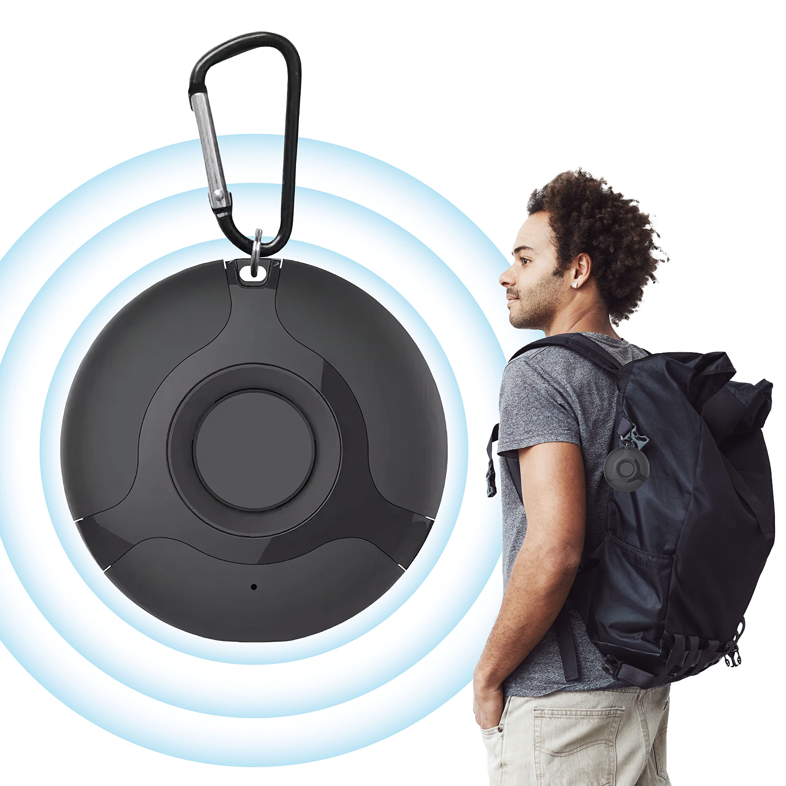 Photo 1 of Black Ultrasonic Tick & Flea Repeller – Rechargeable and Portable Protection – Uses High-Frequency Technology to Keep Ticks and Fleas Away – Safe for People and Pets, Perfect for Outdoor Use