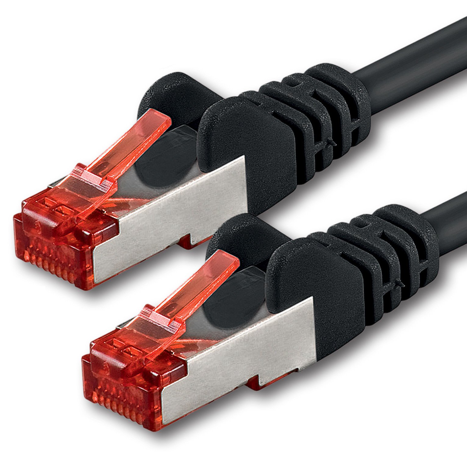 1aTTack.de 1x 3 meter - Cat 6 network cable patch cable Cat6 RJ45 SFTP - black