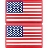 JBCD US American Flag Patch USA Tactical Military Patch - PVC Rubber Hook and Loop Fastener Patch, 2 Pack
