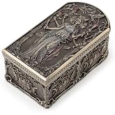 Veronese Design Hecate Triple Goddess Trinket Box - 6 Inch Decorative Jewelry Storage Box, Cold Cast Bronze Resin Statue, Pagan Wiccan Altar Decor, Mystical Goddess Figurine Gift for Women