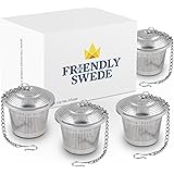 The Friendly Swede Infusori per Tè in Acciaio Inossidabile (Set da 4 Pezzi)