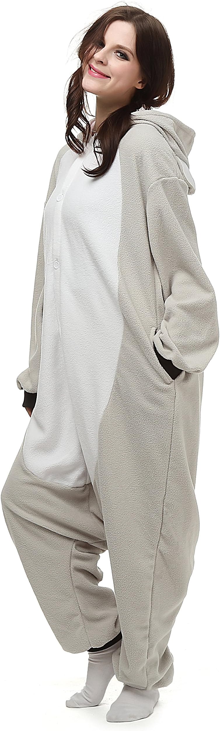 Adults Onesie Halloween Costumes Sleeping Wear Onesie Kigurumi Pajamas (S, Koala)