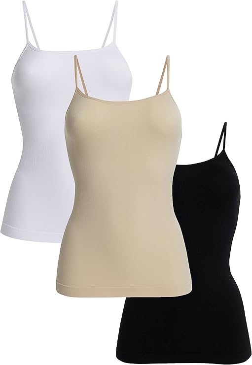 UnsichtBra Set of 3 Comfort Womens Tops | Camisole Tank Tops for Women ...