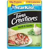 StarKist Tuna Creations Herb and Garlic, 2.6oz Pouch, 1-Pack | 15g Protein Per Serving, Wild Caught, Shelf Stable, No Draining, Ready to Eat for Salads and Sandwiches