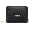 TUMI - Voyageur Tri-Fold Zip-Around - Aesthetic Women's Zipper Wallet with Cash/Card Holders - Travel Wallet - With Gift Box - Black/Gold