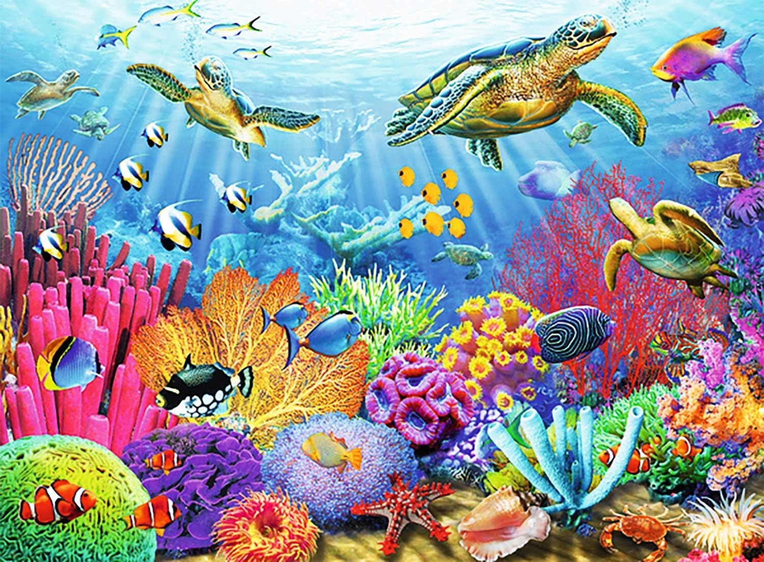 Ravensburger Tropical Waters 500 Piece Jigsaw Puzzle for Adults – Every Piece is Unique, Softclick Technology Means Pieces Fit Together Perfectly: Toys & Games
