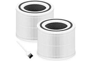 FUNMIT Core 300 Replacement Filter for LEVOIT Core 300, Core 300S and Core 300-P Air Purifier, 3-in-1 H13 True HEPA Filter Replacement, Compared to Part # Core 300-RF, 2 Pack, White