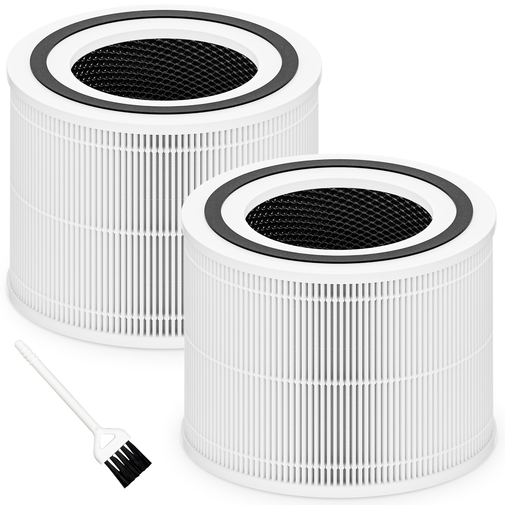 Photo 1 of Core 300 Replacement Filter for LEVOIT Core 300, Core 300S and Core 300-P Air Purifier, 3-in-1 H13 True HEPA Filter Replacement, Compared to Part # Core 300-RF, 2 Pack, White