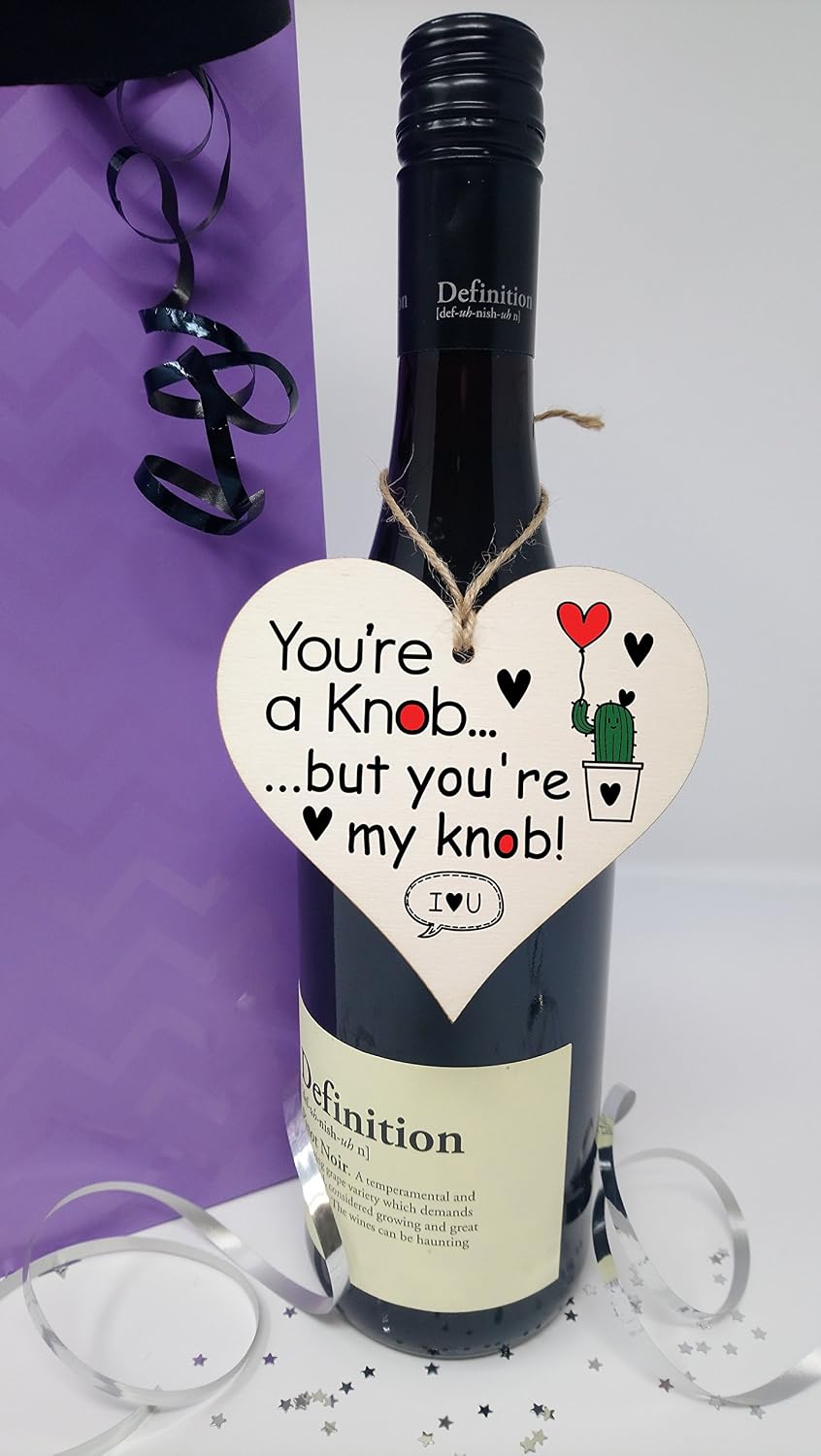Handmade Wooden Hanging Heart Plaque Gift perfect for your Boyfriend or Girlfriend Funny Romantic Keepsake - Image 4