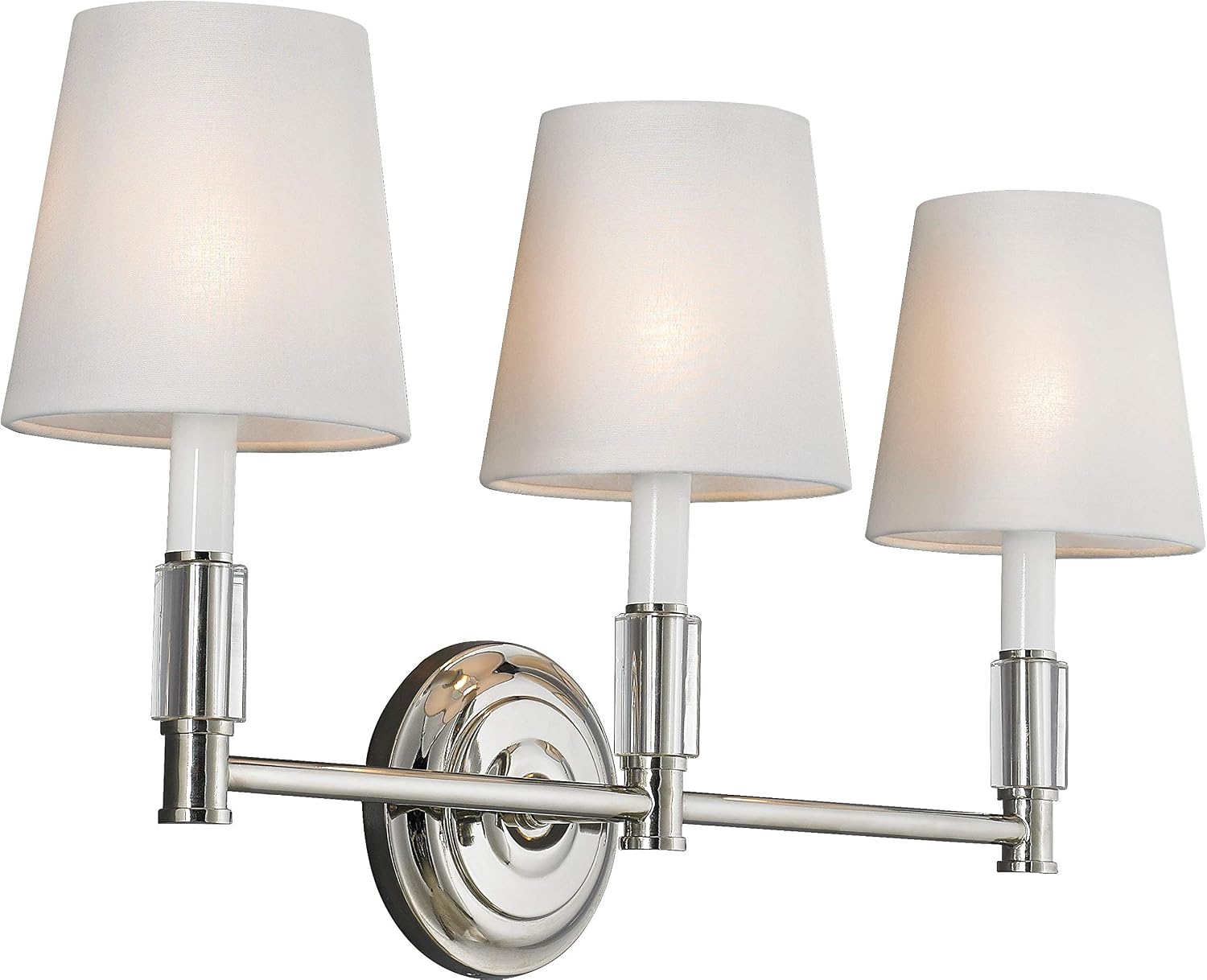 Feiss Vs43003 Pn Lismore Fabric Shade Wall Vanity Bath Lighting Feiss Vs43003 Pn Lismore Fabric Shade Wall Vanity Bath Lighting