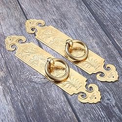 Antique Ring Pull with Plate, Yetaha 2PCS
